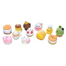 Juguetes de comida en miniatura, delicados adornos de postre en 3D de dibujos animados, decoración de micro paisaje DIY para estuche de teléfono, escena de casa de muñecas 1:12, accesorios de resina, regalo para vacaciones, cumpleaños, Navidad