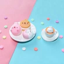 Juguetes de comida en miniatura, delicados adornos de postre en 3D de dibujos animados, decoración de micro paisaje DIY para estuche de teléfono, escena de casa de muñecas 1:12, accesorios de resina, regalo para vacaciones, cumpleaños, Navidad