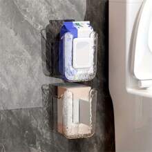 1 pezzo Porta fazzoletti da parete, Dispenser quadrato in plastica per salviettine umidificate, Organizer porta carta igienica senza fori, Adatto per bagno, cucina, camera da letto, auto, viaggi, porta fazzoletti in ceramica, contenitore per fazzoletti, porta tovaglioli, ideale per feste in famiglia, decorazione da tavolo in cucina, camera da letto, sala da pranzo, accessori decorativi per la casa, scatola decorativa, regalo per matrimonio per donna, deve avere per viaggi estivi e vacanze