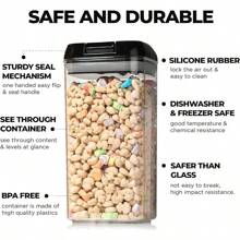 Airtight Food Storage Container - -mcirco 7 Pcs  Pla - Negro - Ver 4