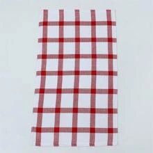 1/3/6/9 Stück Set karierte rote & weiße Küchentücher, weicher Polyesterstoff, modernes fantasie Design, maschinenwaschbar, rechteckige Geschirrtücher, geeignet für Heim-Dekoration und Geschenkideen