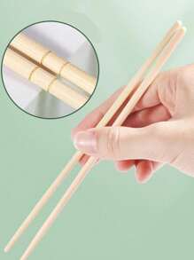 25 قطعة/50 قطعة/100 قطعة/150 قطعة عيدان خشب الخيزران القابلة للتخلص منها مغلفة بشكل فردي للأكل خارج المنزل