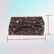 1pc/4pcs Retro Paisley Print Headbands For Girls, Starry Sky Pattern Sports Sweat Headbands Non-Slip Headscarves, Black & White Paisley Yoga Hair Accessories For Women