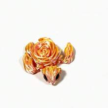 1pc 3D Printed Simulated Eye Rose Turtle Model With Multiple Movable Joints, Perfect As A Desktop Decoration And A Gift For Friends And Family. Its Movable Limbs Make It An Ideal Craft To Display At Parties And In Cars. Valentine's Day Gift