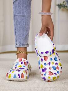 New Women's All Season Garden Shoes, Adjustable Loose Flat Slippers, Bedroom/Travel/Beach Flip Flops, Closed Toe Sandals - Multicolor - View 4