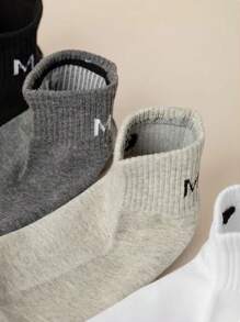 5/10 Pairs Men's Solid Color Low Cut Socks, Breathable Anti-Odor Ankle Socks For Sports And Casual Wear, Spring/Summer/Autumn