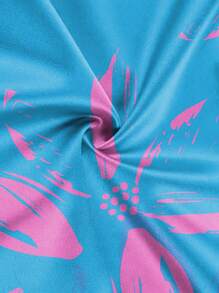 Men's Comfy Breathable Beach Style Shorts - Blue - View 6