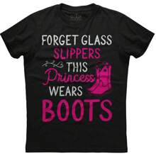 Princess Cowboy Boots Western Cowgirl Girls Gift Unisex  T-Shirt