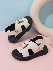 Baby Fashion Two-Way Sandals Baby Anti-Slip Beach Sandals Slippers - Beige - View 2