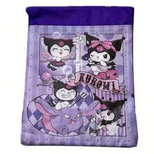 Sanrio Drawstring Backpack - Contemporary Non-Woven Fabric Pouch For Daily Office Supplies