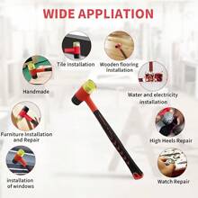 Rubber Mallet, Double-Sided Rubber Hammer, Small Rubber Mallet, Suitable For Vinyl Flooring, Ceramics, Crafts, Jewelry Making