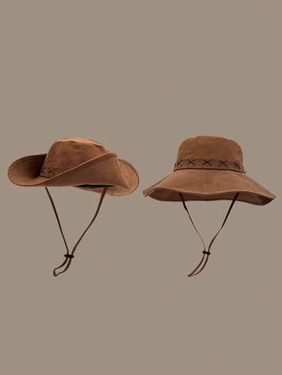 FADZOYLE 1 pieza Sombrero de cubo de ala ancha unisex para hombres y mujeres, sombrero de sol de verano con protección, plegable, para pesca, senderismo, jardinería, playa