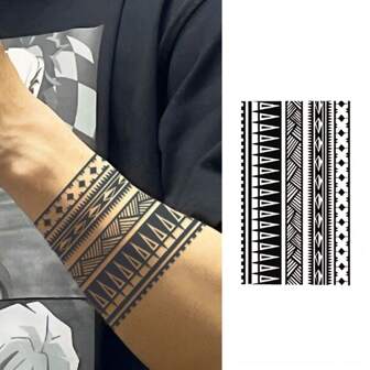 1 Sheet Armband Back Waterproof And Long-Lasting Temporary Tattoo