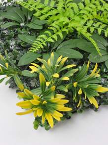 绿草墙板 60CM * 40CM 黄杨背景抗紫外线绿色植物墙户外婚礼花园篱笆后院遮盖隐私墙装饰﻿ - 綠植草牆 - 查看 4