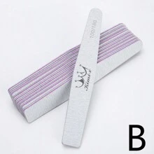 25 pezzi/50 pezzi/100 pezzi Lime per unghie in legno sottile grigio - Lime per unghie a doppia faccia da 100/180 grana, lavabili, riutilizzabili, strumenti per manicure per unghie naturali e acriliche, per uso domestico e in salone