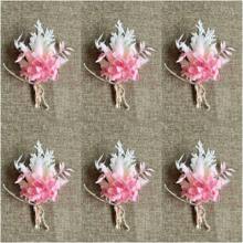 6pcs Mini Bouquets Real Dried Flowers, Immortal Flowers Wedding Favor Gifts, Office Desk, Living Room, Bedroom Decor Birthday Graduation