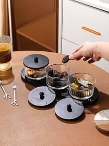 1 Set multifunktionale Aufbewahrungsgläser, Tabletts für Getreide, Süßigkeiten, Kekse, Brot, geeignet für Outdoor, Hochzeit, Party, Geschenke, Geburtstage