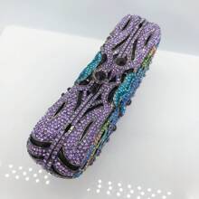 Women's Elegant Butterfly Rhinestone Evening Bags Luxury Crystal Clutch Wedding Party Cocktail Handbag Purse