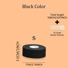 5M/Roll Invisible Push Up Breast Lift Boob Tape,Breathable Elastic Fabric Breast Lift Tape Self-Adhesive Push Up Nipple Cover,Women Boob Tape Bras Strapless Pad Sticker