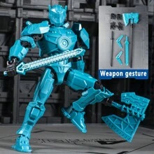 13 Joints Movable Wanderer Robot Warrior Model Toy, Children Assembly Kit, Holiday Gift For Boys - Multicolor - View 16