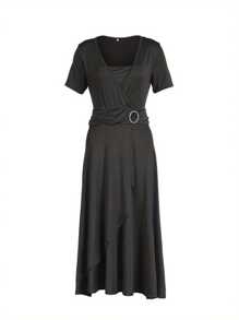 Plus Size Dresses - 黑色 - 查看 2