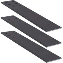 16 Inch Countertop Support Bracket, 3 Pack Solid Iron Heavy Duty Hidden Flat Floating Shelf Brackets, Top Mount Knee Wall Support Mantel Bracket Hardware For Wood Granite Quartz Countertop
