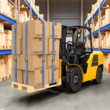 4X RATCHET TIE DOWN STRAPS 25MM 1T 5 METER LASHING CARGO LUGGAGE HEAVY DUTY - Blue - View 2