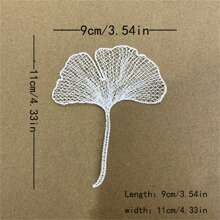 10 Stücke schwarze und weiße Spitzenaufkleber für Ausschnitte, Fleckstickerei, wasserlösliche Blumenspitze zum Selbermachen für Hochzeitskleider und Kleidung, Nähzubehör