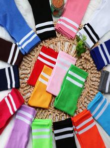 5 Paar zufällige gestreifte & bedruckte Damen Lässig Knöchelsocken, geeignet für den täglichen Gebrauch, Outdoor-Sport, alle Jahreszeiten, warm, atmungsaktiv, feuchtigkeitsableitend, toll als Halloween- oder Weihnachtsgeschenk - Verschiedenfarbig - Übersicht 2