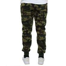 3-Pack Mens Modern Fit Fleece Jogger Sweatpants (S-3XL) - Black - Burgundy - Woodland - View 10