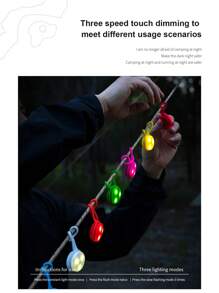 Luces LED impermeables para mochila, luz de señal de silicona, luces de advertencia nocturna para mochila, luces para mochila para exteriores - Multicolor - Ver 3