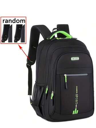 Stylish And Versatile, It Is Perfect For Campus Travel, Backpacks For Junior High And High School Students, Perfect For Campus Travel, Large Capacity, And Summer Springbreak Step Into Spring Beach Bag School Supplies, School Bookbag, Big Backpack, Back To School Bags, Waterproof, Laptop Compartment, Luggage Strap Design, Lightweight, Portable, Boys And Men, Perfect For Back To School, First Day Of School, Middle School, High School