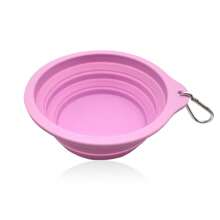 Bols pliables en silicone pour chien et chat, bol double pour animaux de compagnie pliable, gamelle d'eau et de nourriture pour chat adaptée pour la marche, la randonnée et le camping