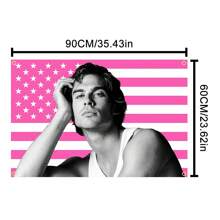 Ian Somerhalder Pink American Vampires Poster Damon Salvatorea Tapestry Funny Meme Flag Wall Decor,Home Decor,Flags For Room,Banners For Room,Guys Man Cave,Modern Music Art Tapestry Banner Gift - Multicolor - View 7