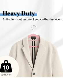 Juego de 5 piezas/10 piezas/20 piezas de perchas de terciopelo, perchas de ropa ahorradores de espacio con barra para corbatas, perchas de fieltro antideslizantes con muescas para los hombros, perchas resistentes para trajes, camisas, pantalones, vestidos - Multicolor - Ver 8