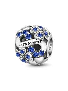 1 pieza de cuentas de trébol con piedras preciosas del zodiaco para hacer pulseras y brazaletes de mujer - Accesorio de joyería para hacer manualidades y combinar con atuendos diarios para chicas