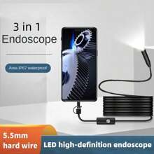 Caméra endoscopique de type C, USB, Android, caméra endoscopique HD, inspection industrielle et automobile, pipeline, climatisation, sonde de moteur