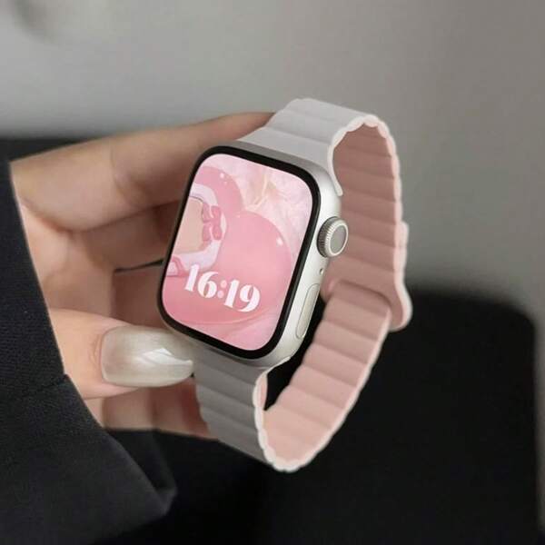 1 Stück Unisex Silikon Magnetische Uhrenarmband Kompatibel mit Uhren 42mm 38mm 40mm 41mm 44mm 45mm 46mm 49mm, modisches Smartwatch Ersatz Armband geeignet für Series Ultra2 Ultra SE2 SE 10 9 8 7 6 5 4 3 2 1, tolles Geschenk für Studenten zum Schulanfang