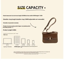 High-End Small Square Bag Women's Bag New Lock Fashionable And Simple Commuter Shoulder Messenger Bag