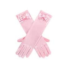 1 Pair Princess Bow Pearl Long Gloves, Girls Dress, Performance, Ball Gown Gloves, Suitable For Children Aged 3-8 - 1Pair - View 9