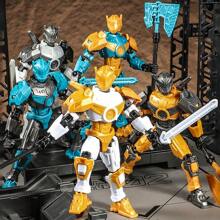 13 Joints Movable Wanderer Robot Warrior Model Toy, Children Assembly Kit, Holiday Gift For Boys - Multicolor - View 14