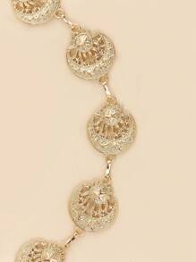 Dây thắt lưng trang trí hình mặt trăng sao vàng cổ điển mùa hè, mùa thu, mùa thu, Halloween - Đồng - Xem 4