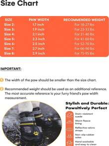 Dog Shoes Suitable For Large Dogs, Medium Size Dog Boots And Paw Protectors, Suitable For Snowy Winter, Hot Summer Pavements, Rainy Days, Outdoor Walking, And Indoor Hardwood Floor Anti-Slip Soles