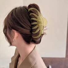 1pc Large Capacity Hair Clip For Women With Thick Hair, French Retro Style Hair Clamp For Bun Updo, 2024 New Hair Claw Hair Clips Hair Jaw Clip Hair Clamps Hair Clutch Hair Catcher Clip