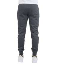 3-Pack Mens Modern Fit Fleece Jogger Sweatpants (S-3XL) - 黑色 - 木炭色 - 希瑟灰色 - 查看 6