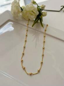 Choker de Bolinhas Potro Semijoia Delicada Banhada a Ouro18k Antialérgica