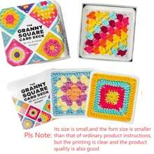 Le jeu de cartes Granny Square - Jeu de cartes de motifs au crochet 50 designs à mélanger et assortir pour des blocs au crochet, des vêtements au crochet et des accessoires fantastiques pour adultes débutants