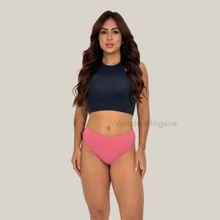 Kit Of 5 Cotton Thong Panties With Built-In Elastic Waistband - Multicolor - View 8