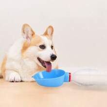 Bottiglia d'acqua portatile per animali domestici, ciotola da viaggio per cani e gatti per bere all'aperto
