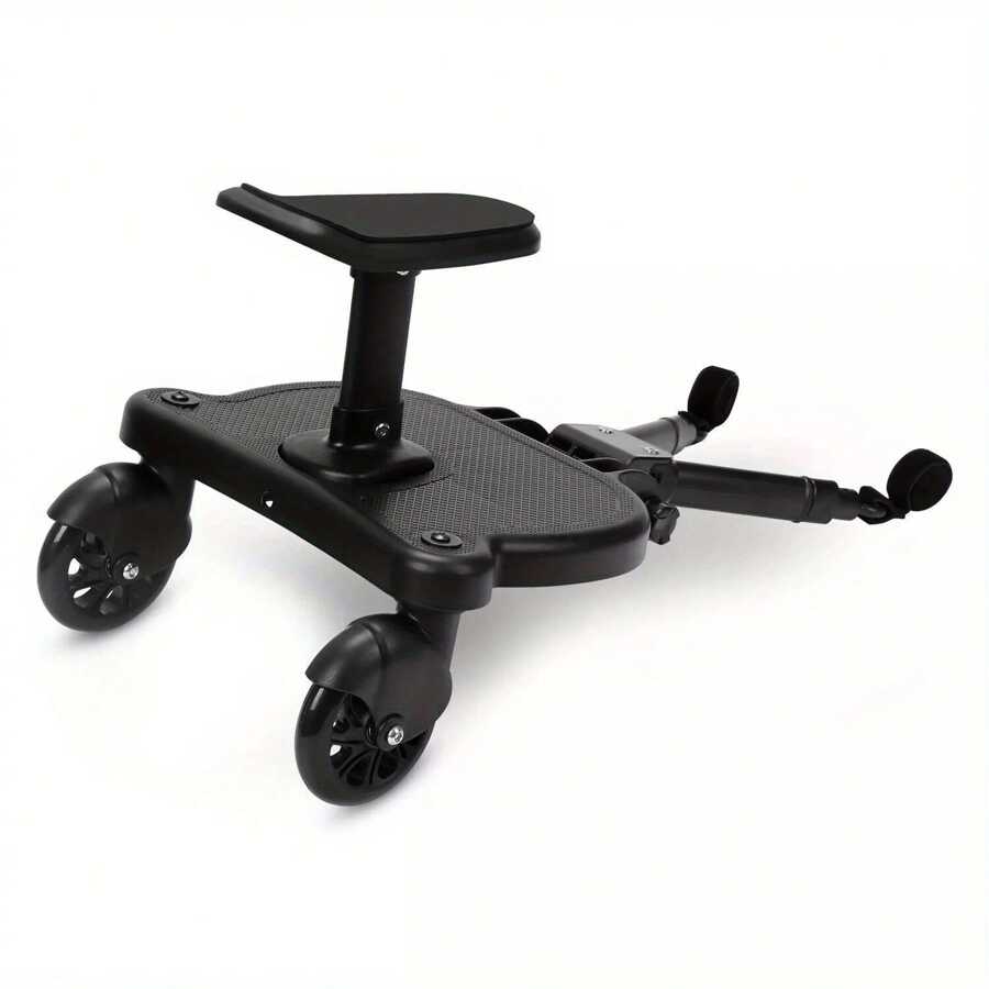 Step Board Stand Wheeled Pushchair Connector - Black - View 1